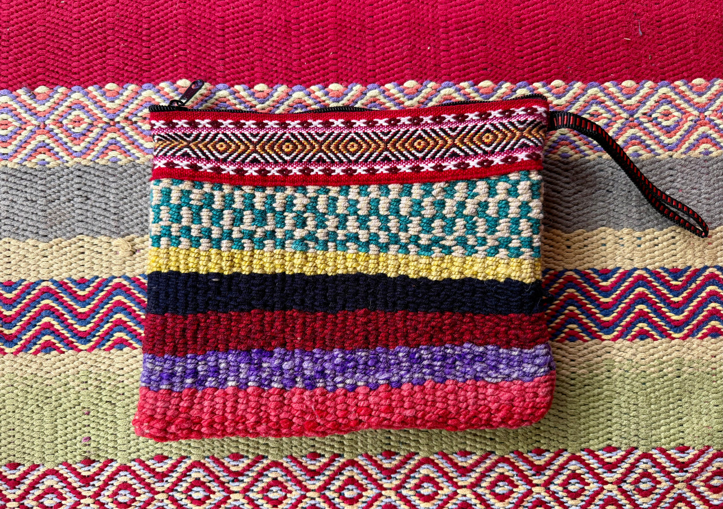 Andean Hand-Woven Wool Clutch Bag
