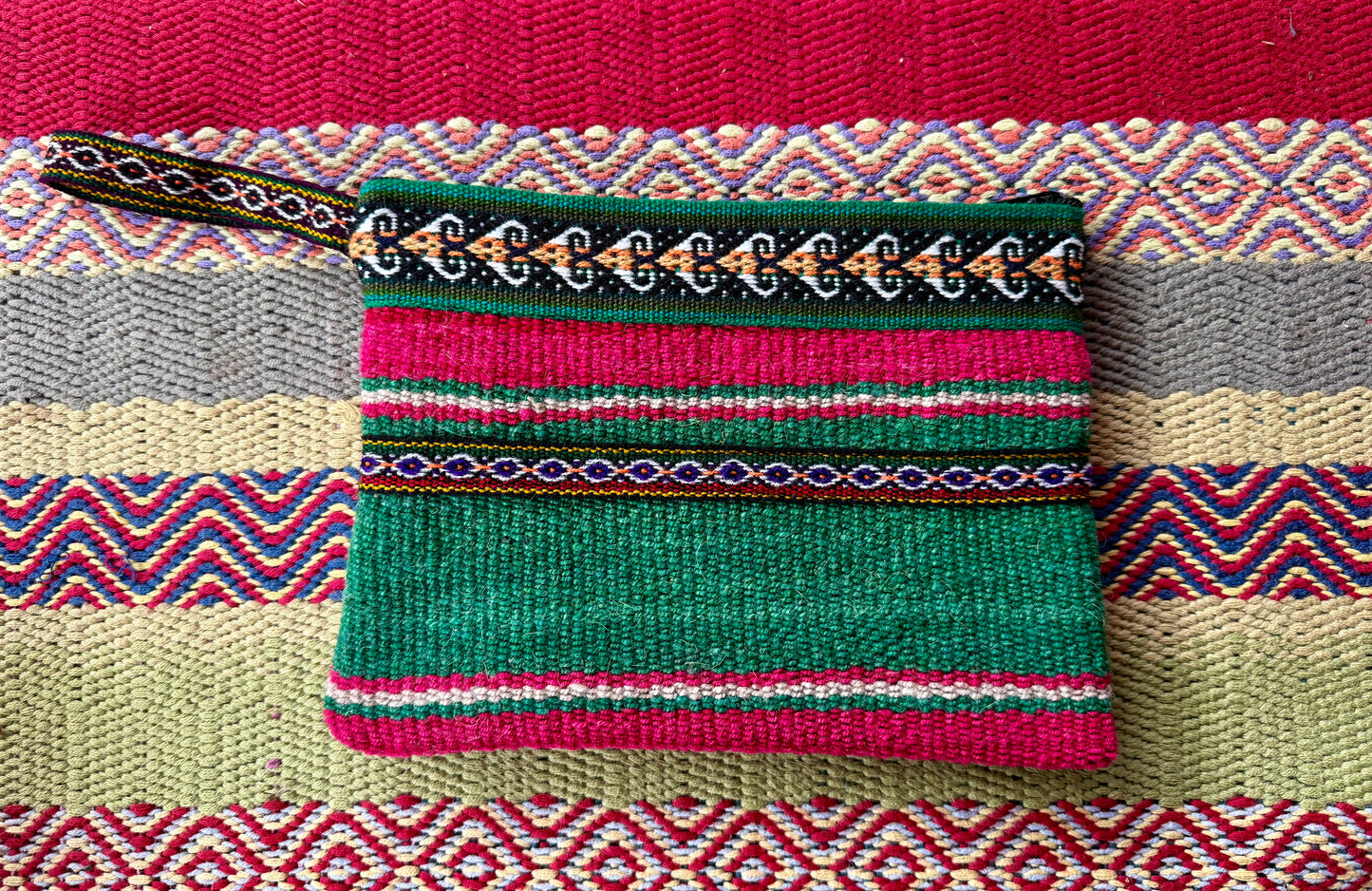 Andean Hand-Woven Wool Clutch Bag