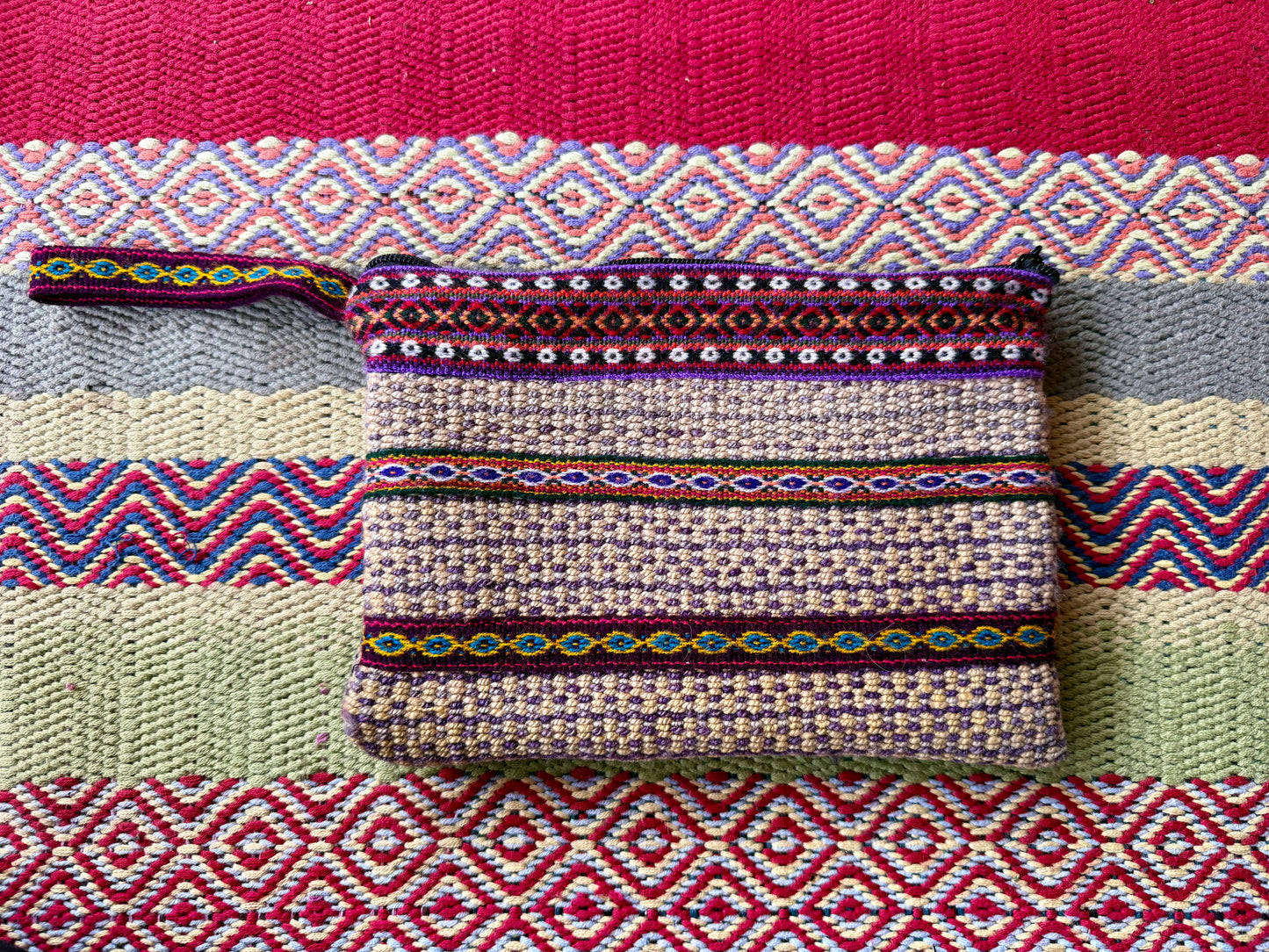 Andean Hand-Woven Wool Clutch Bag